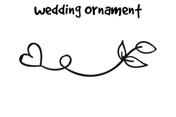 Timeless Wedding Ornament Design: AI, EPS, SVG for Your Projects