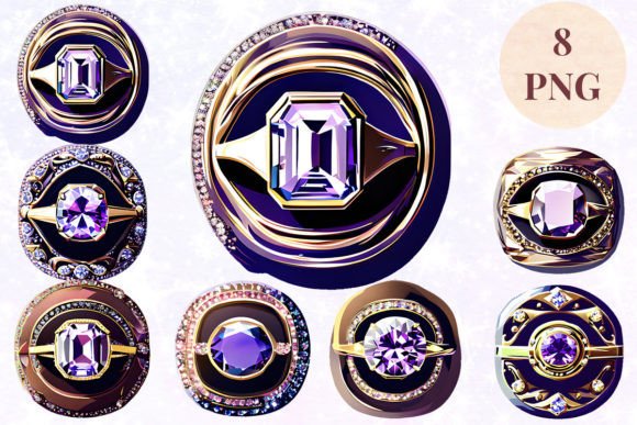 Wedding Ring 15 Clipart PNG: Your Design Asset Toolkit