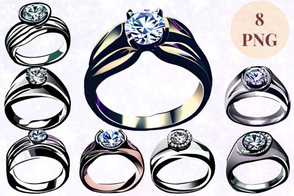 Wedding Ring 37 Clipart PNG: A Designer's Go-To Asset